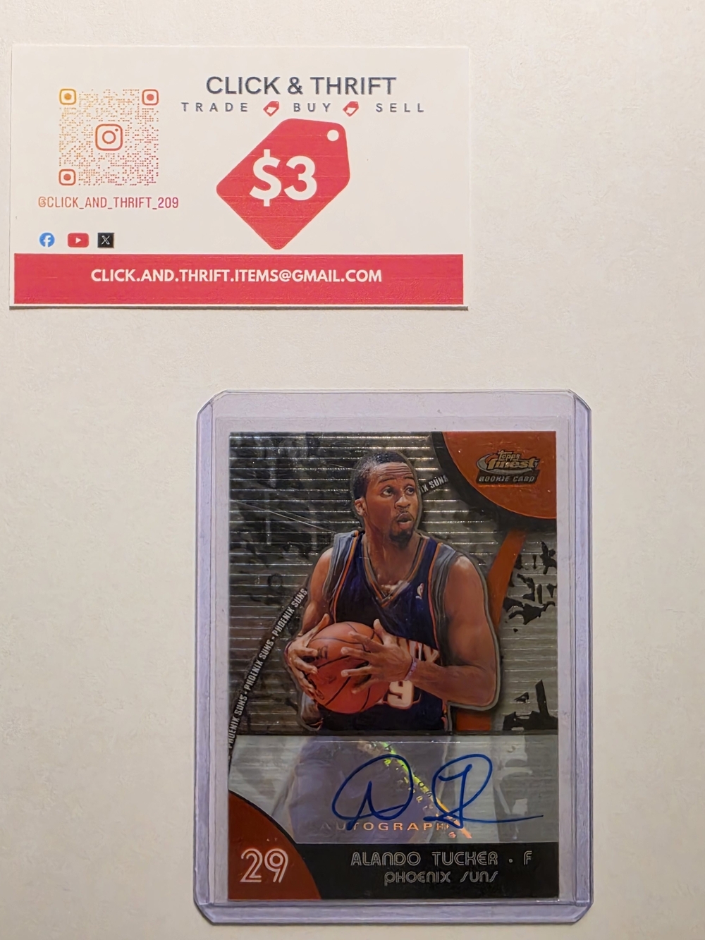 Topps 2008 Finest Rookie Card Alondo Tucker Phoenix Suns Card #64 Refactor